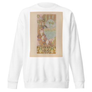 Motifs pour grande frise, combinaisons ornementales – Iris et Clématite by Claudius Denis Sweatshirt