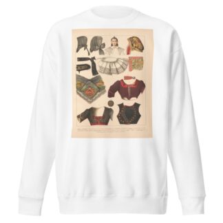 Deutsche Volkstrachten Pl.84 by Albert Kretschmer Sweatshirt
