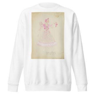 Pirates of Penzance: Daughter #5. Plaid purple gown with pink ruffles and pink jacket by Alex Jones Sweatshirt