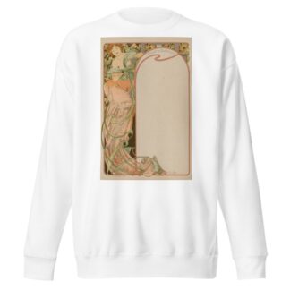Menu Card by Alphonse Mucha Sweatshirt