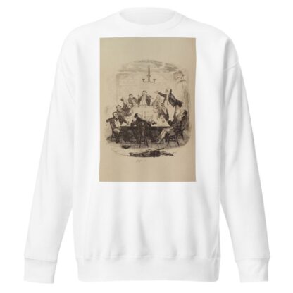 Mr. Pickwick addresses the club by Robert Seymour Sweatshirt