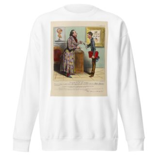 Tu vas porter cette note aux journaux by Honoré Daumier Sweatshirt