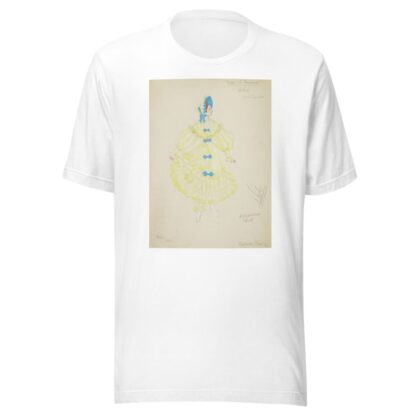 Pirates of Penzance: Mabel. Ruffled yellow gown with blue bows by Alex Jones T-Shirt