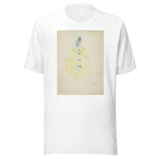 Pirates of Penzance: Mabel. Ruffled yellow gown with blue bows by Alex Jones T-Shirt