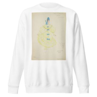 Pirates of Penzance: Mabel. Ruffled yellow gown with blue bows by Alex Jones Sweatshirt