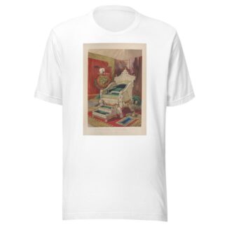 Ivory throne and footstool, presented to her majesty the queen, by his highness the rajah of Travencore by Matthew Digby Wyatt T-Shirt