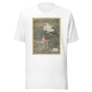 The bud opened into a full-blown flower, in the middle of which lay a beautiful child by William Heath Robinson T-Shirt