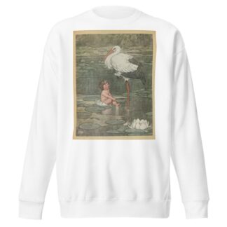 The bud opened into a full-blown flower, in the middle of which lay a beautiful child by William Heath Robinson Sweatshirt