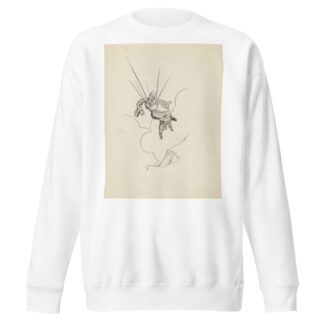 Zwevende man aan parachute by F. Ockerse Sweatshirt