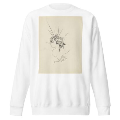 Zwevende man aan parachute by F. Ockerse Sweatshirt