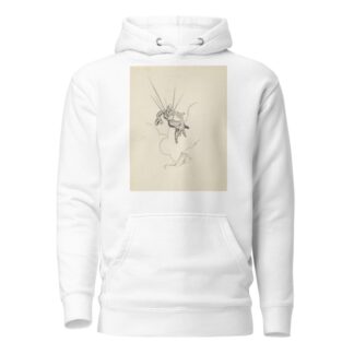 Zwevende man aan parachute by F. Ockerse Hoodie