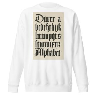 German Blackletters 3 by Frank Chouteau Brown Sweatshirt