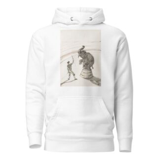 Au cirque; Éléphant en liberté by Henri de Toulouse-Lautrec Hoodie