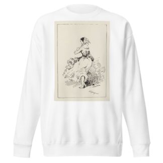 Femme au fichu, vue de dos by Auguste Péquégnot Sweatshirt