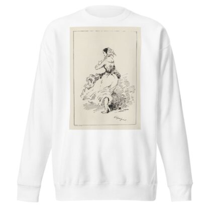 Femme au fichu, vue de dos by Auguste Péquégnot Sweatshirt