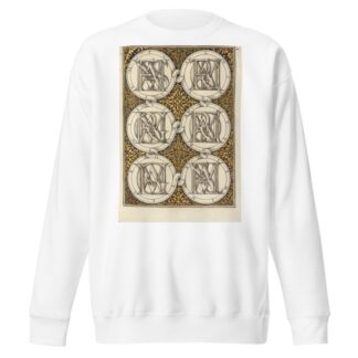 Superimposed Letters Spelling the Names of Illustrious Women of Ancient Rome by Joris Hoefnagel Sweatshirt