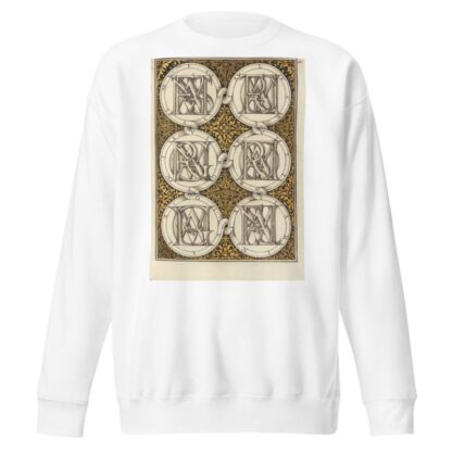 Superimposed Letters Spelling the Names of Illustrious Women of Ancient Rome by Joris Hoefnagel Sweatshirt