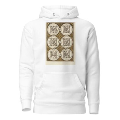 Superimposed Letters Spelling the Names of Illustrious Women of Ancient Rome by Joris Hoefnagel Hoodie