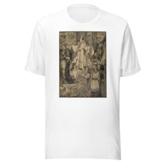 Lear with Cordelia dead in his arms by Louis Rhead T-Shirt