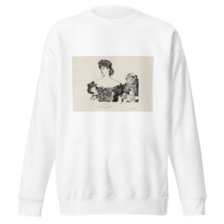 At Dinner by Charles Dana Gibson Sweatshirt
