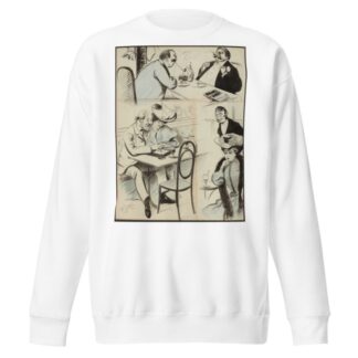 Au restaurant by Fernand Louis Gottlob Sweatshirt