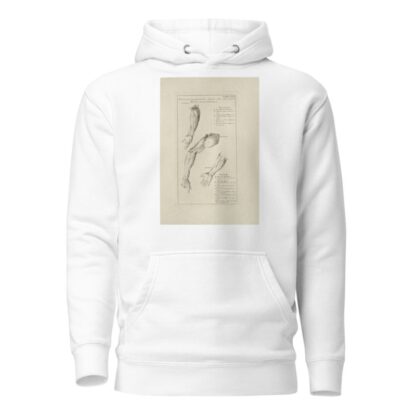 Anatomy improv’d and illustrated with regard to the uses thereof in designing Pl.17 by Michael van der Gucht Hoodie