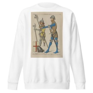 Gens d’armes. Époque du roi Jean. Bas-reliefs du Musée de Cluny, et de l’Église St. Leu a Paris by Raphaël Jacquemin Sweatshirt