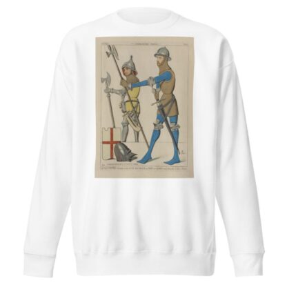 Gens d’armes. Époque du roi Jean. Bas-reliefs du Musée de Cluny, et de l’Église St. Leu a Paris by Raphaël Jacquemin Sweatshirt