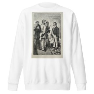 Our Christmas Turkey, Mr. Bobsby Concerned by Charles Samuel Keene Sweatshirt