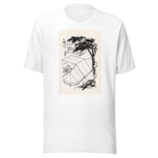 Kampeerders aan een waterkant by Anonymous T-Shirt