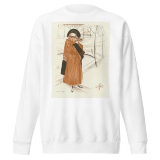 L’Heure du rendez-vous ; Manteau d’après-midi, de Paul Poiret by Alexandre Jacovleff Sweatshirt