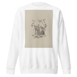 Woman seated at artist’s table by Frederick Florian Sweatshirt