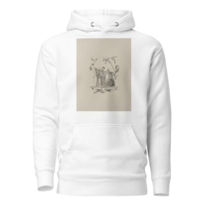 Woman seated at artist’s table by Frederick Florian Hoodie