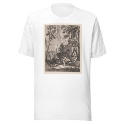 Music-making shepherds in a landscape near a sculpture by Georg Andreas Wolfgang T-Shirt