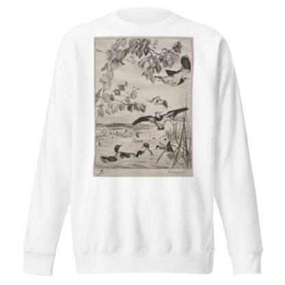 Lapwings and Teals by Félix Bracquemond Sweatshirt