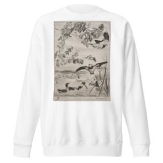Lapwings and Teals by Félix Bracquemond Sweatshirt