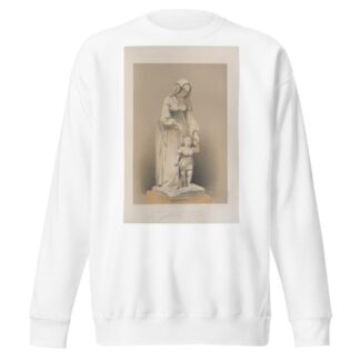 The ‘first step,’ a statue in marble by Pietro Magni of Milan by Matthew Digby Wyatt Sweatshirt