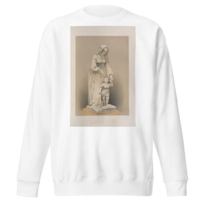 The ‘first step,’ a statue in marble by Pietro Magni of Milan by Matthew Digby Wyatt Sweatshirt