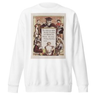 Nine parts of speech by Walter Crane Sweatshirt