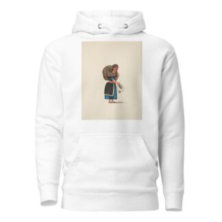 Indian Woman Going to Market by Francisco Fierro Hoodie