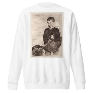 Le gamin au chien, avec le cabas by Édouard Manet Sweatshirt