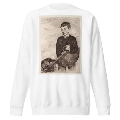 Le gamin au chien, avec le cabas by Édouard Manet Sweatshirt