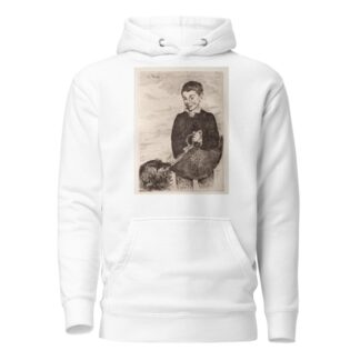 Le gamin au chien, avec le cabas by Édouard Manet Hoodie