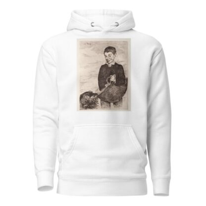 Le gamin au chien, avec le cabas by Édouard Manet Hoodie