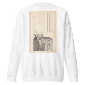 The preparation necessary to the following figure, and to all other horizontal perspectives, whether on flat or vaulted ceilings. by Andrea Pozzo Sweatshirt