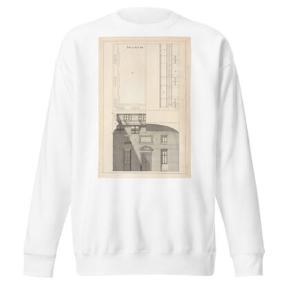 The preparation necessary to the following figure, and to all other horizontal perspectives, whether on flat or vaulted ceilings. by Andrea Pozzo Sweatshirt