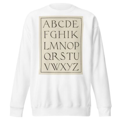Modern English Capitals 2 by Frank Chouteau Brown Sweatshirt