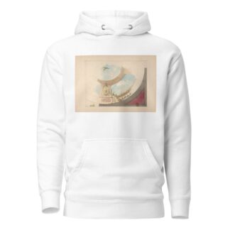 Design for a ceiling with trompe l’oeil balustrade and sky by Jules-Edmond-Charles Lachaise Hoodie