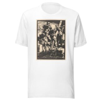 Vier dijkwerkers by Johannes Josephus Aarts T-Shirt