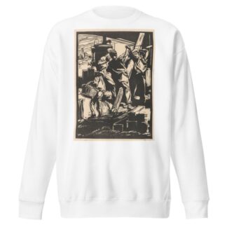 Vier dijkwerkers by Johannes Josephus Aarts Sweatshirt